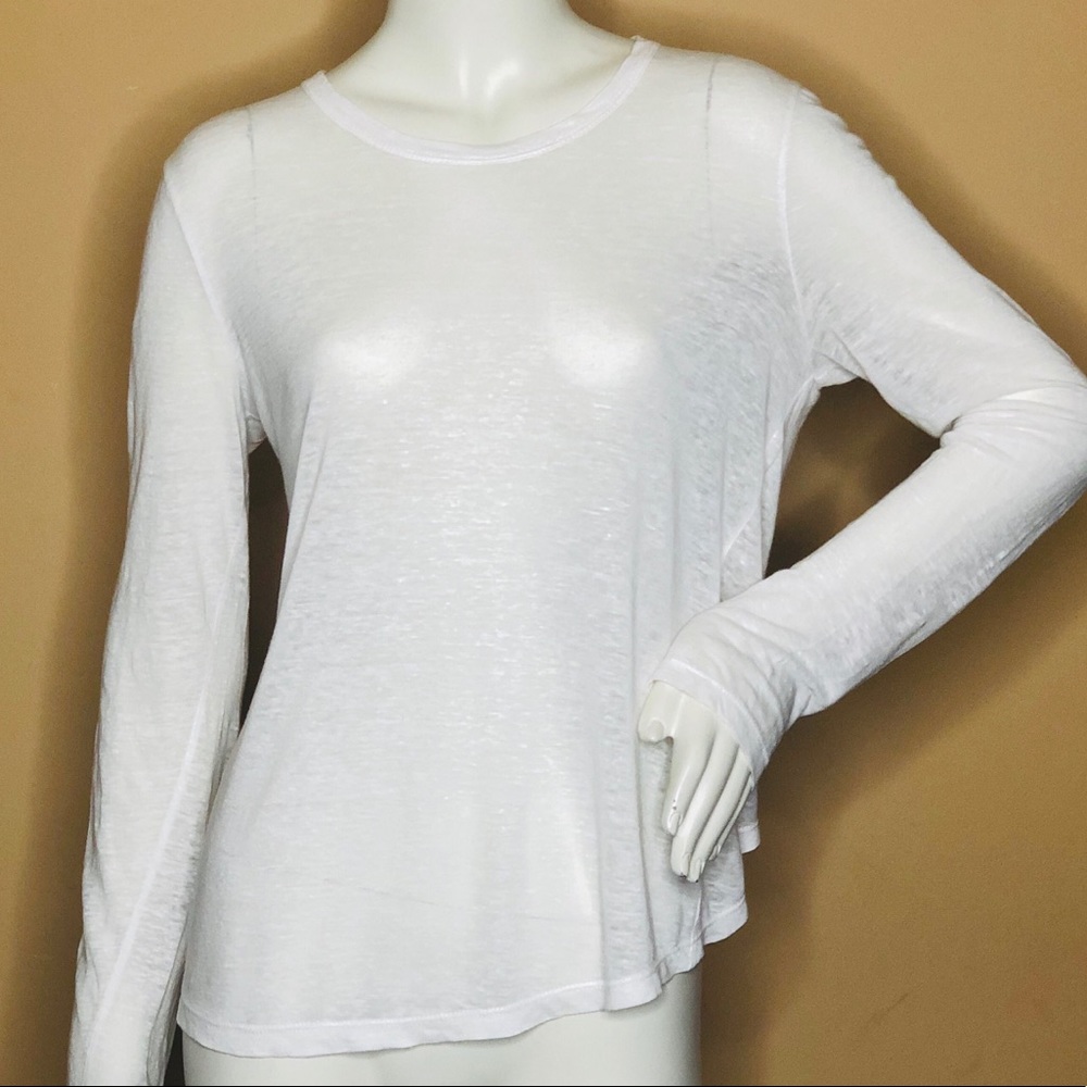 A.L.C White Cotton Long Sleeve Shirt Sz‎ Small